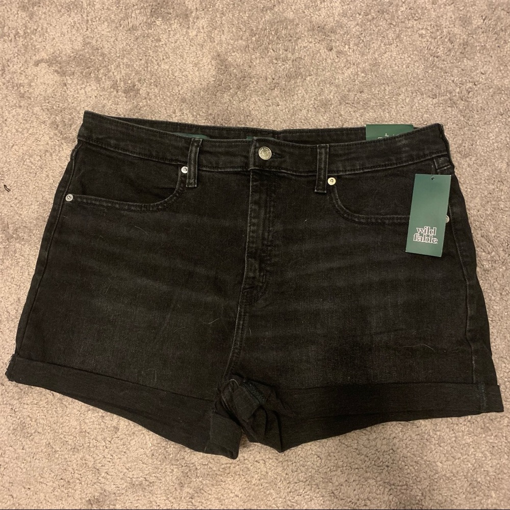 Wild Fable Black Denim Shorts- Size 14